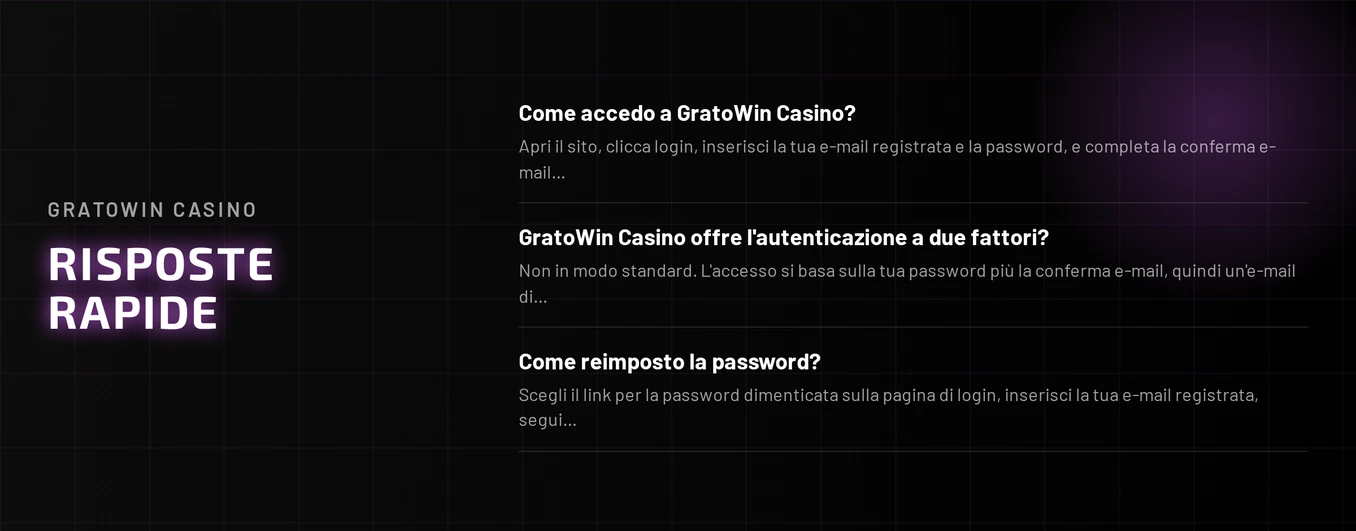 Esamina risposte accesso password.